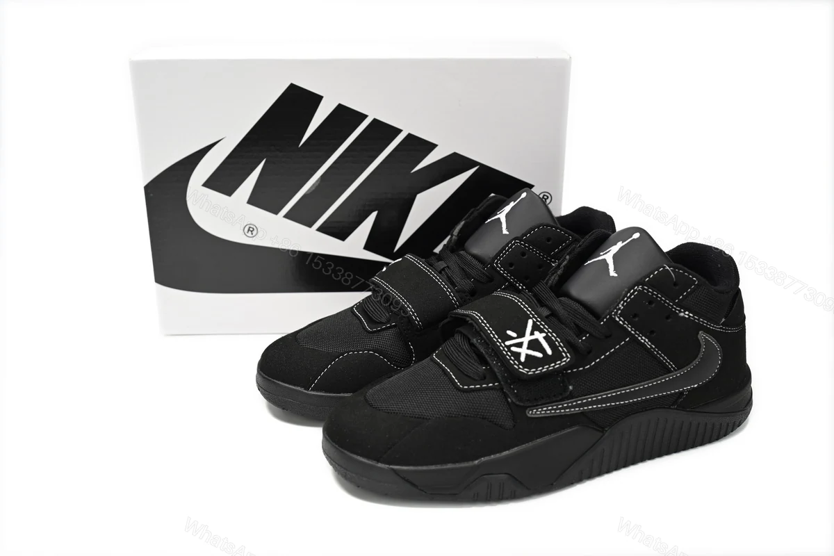 View 2 of Travis Scott x Jordan Cut The Check Nice Kicks Black Knight FZ8117-010