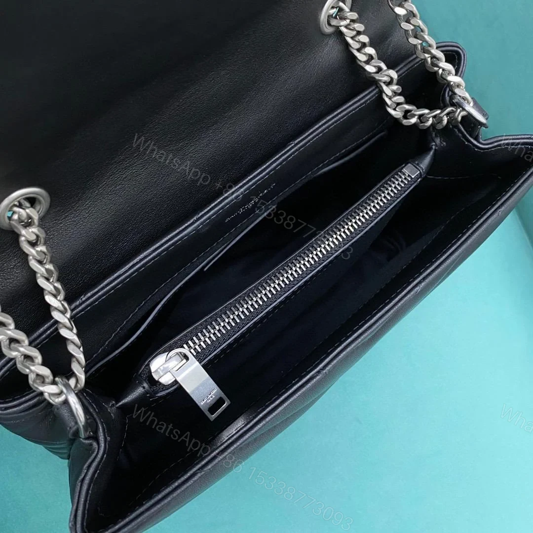 View 7 of YSL Loulou Small with sliver hard 1:1 Top Quality replica Bag
