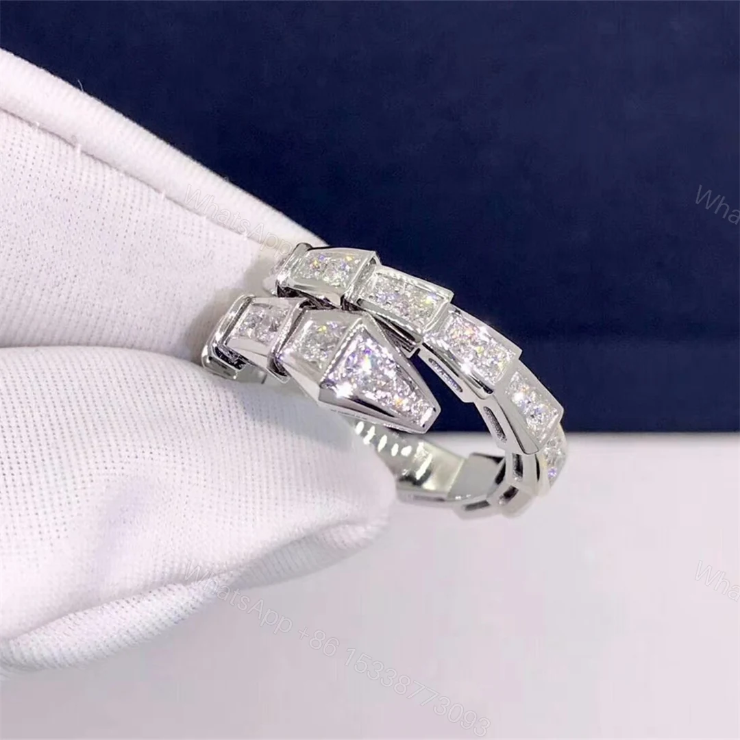 View 2 of Bvlgari Serpenti 18kt White Gold Ring
