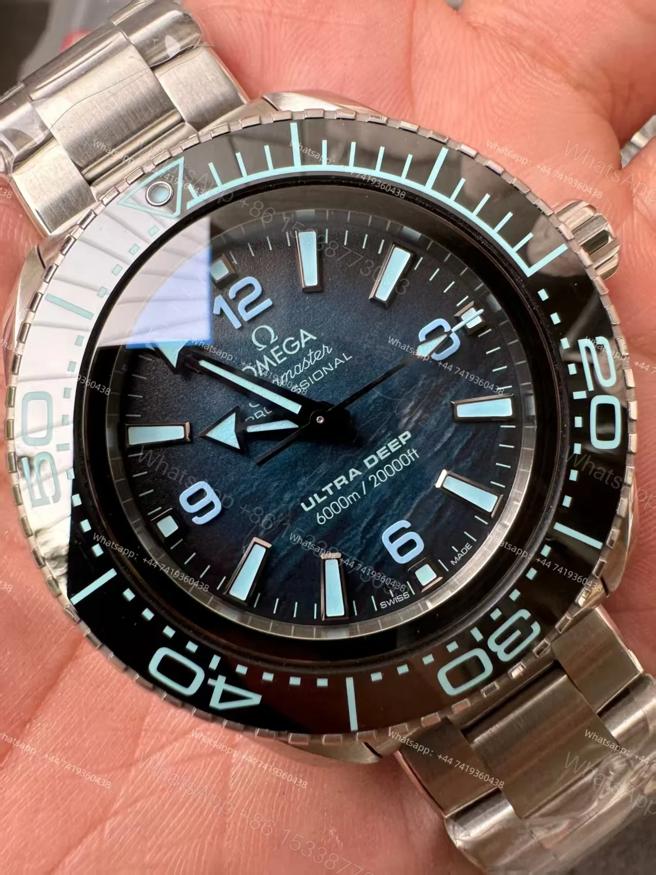 View 8 of Omega Super Clone Seamaster Planet Ocean 6000M 45.5mm 215.30.46.21.03.002