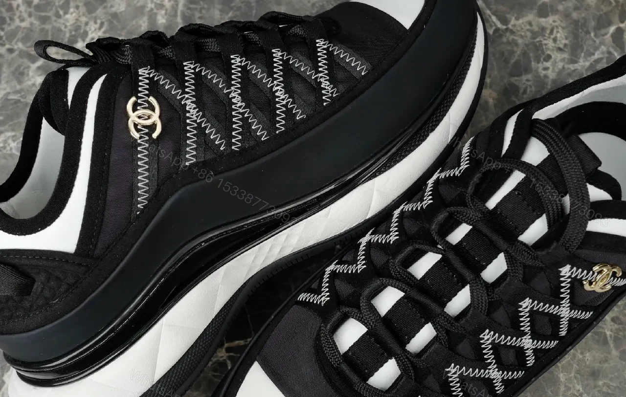 View 9 of Textured Luxe High-Top Sneaker with Zigzag Stitching