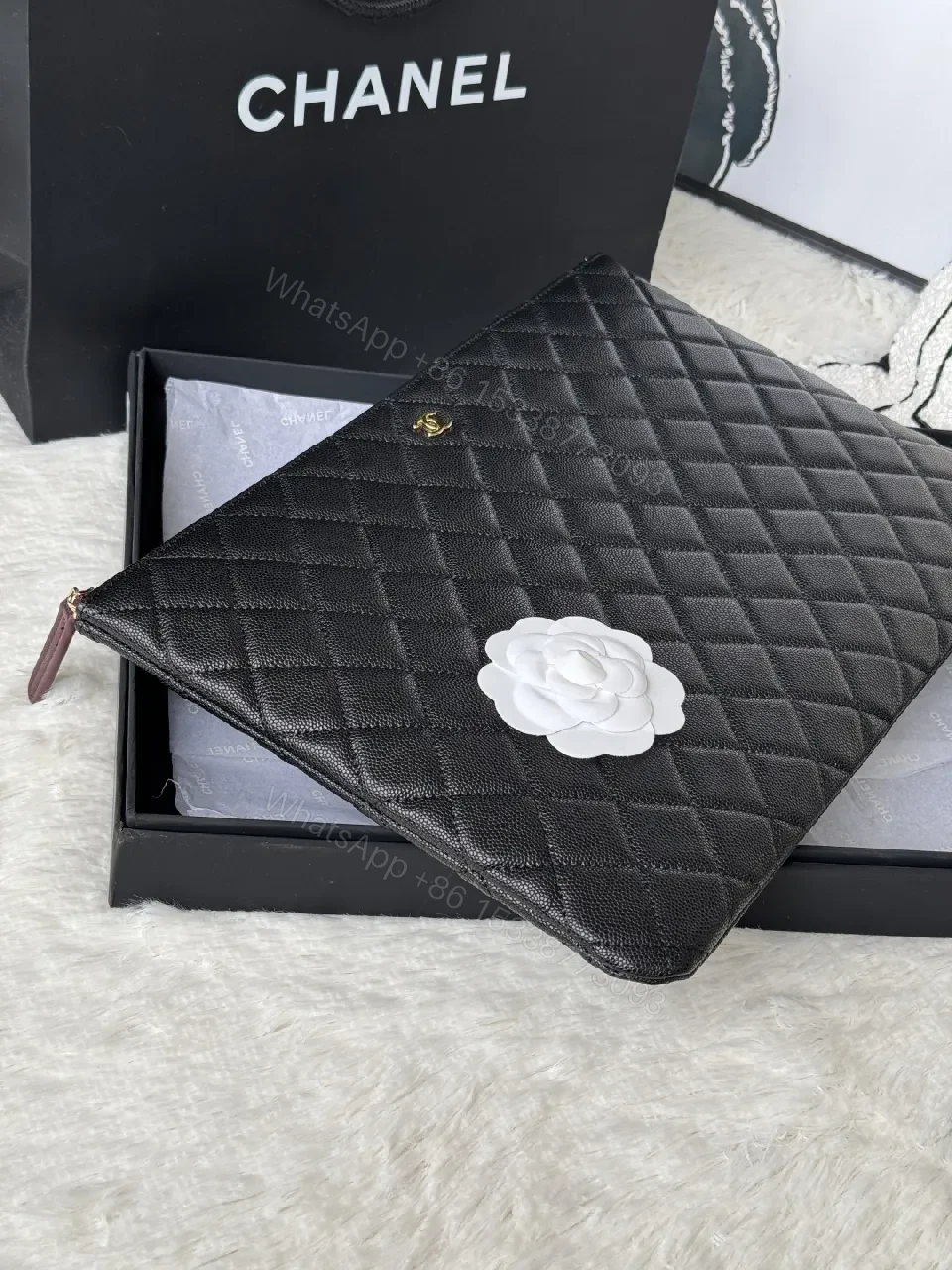 View 5 of Quilted Lambskin Wallet Clutch - Luxury, Compact, Versatile