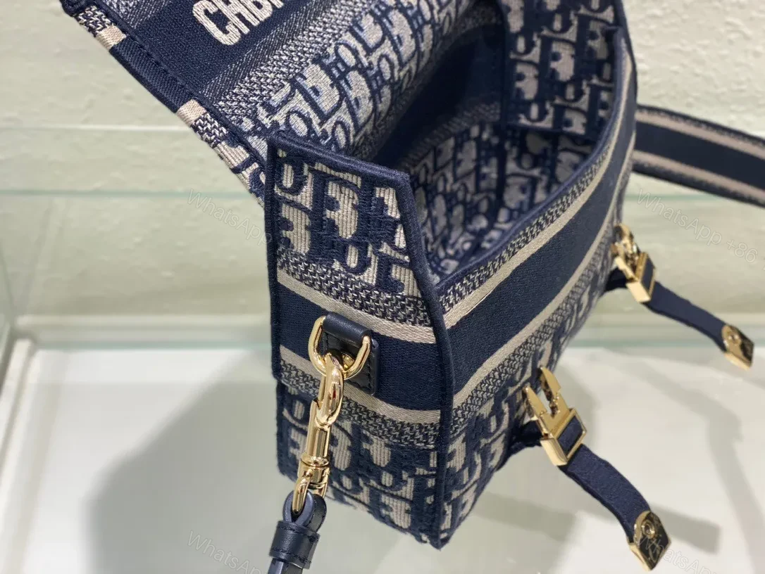 View 6 of Dior Camp Women’s Canvas Patterned Handbag 25x15x8cm