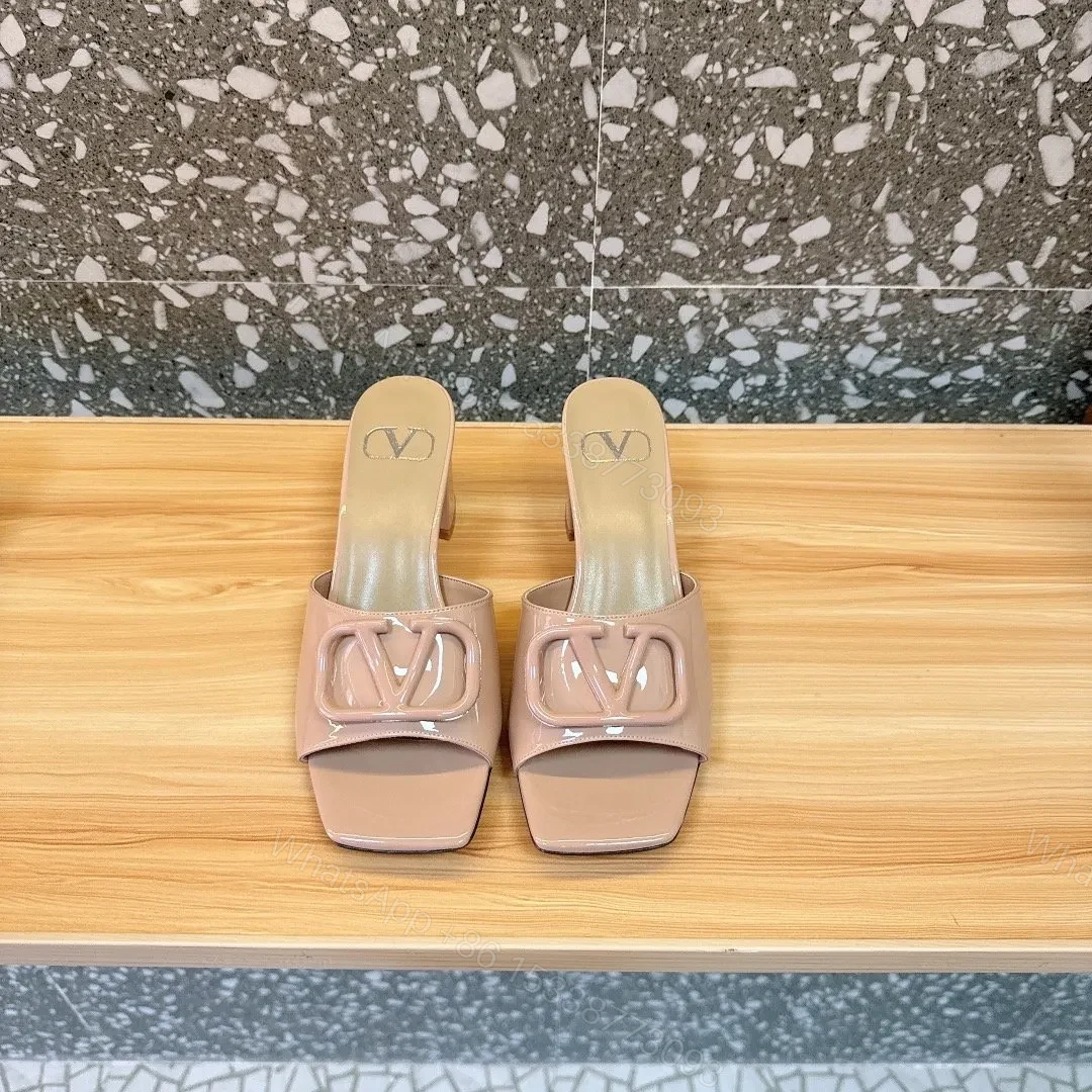 View 6 of Valentino Women Nude Patent Leather Heels