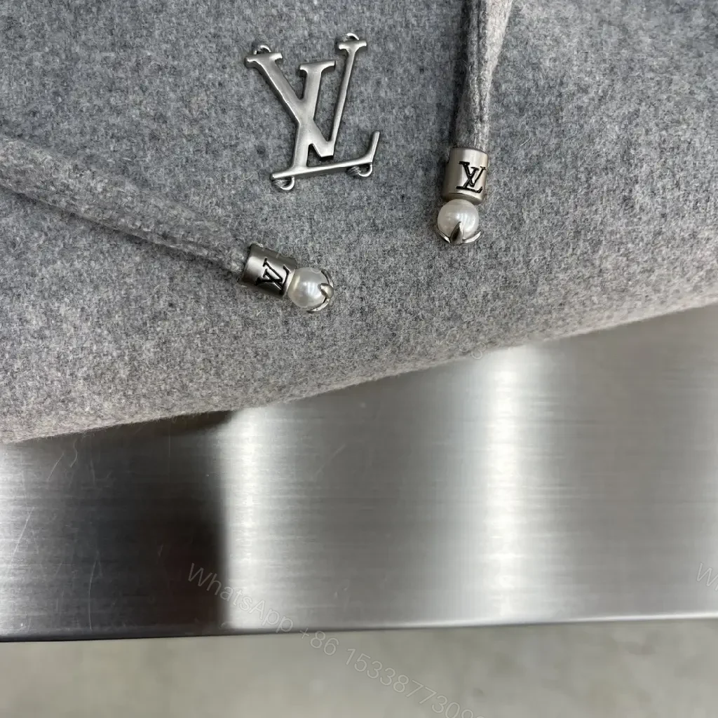 View 8 of Soft Grey Zip Hoodie: Elevated, Hidden Pockets, Subtle LV