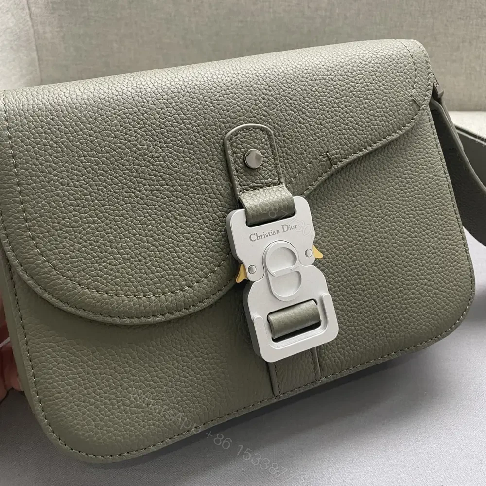 View 6 of 高仿Dior*Saddle系列1ADH672粒面牛皮翻蓋包牛油果免檢版