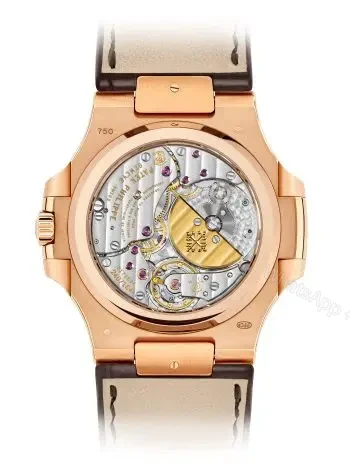 View 2 of Replica Patek Philippe Nautilus Moon Phase Rose Gold Watch 5712R-001
