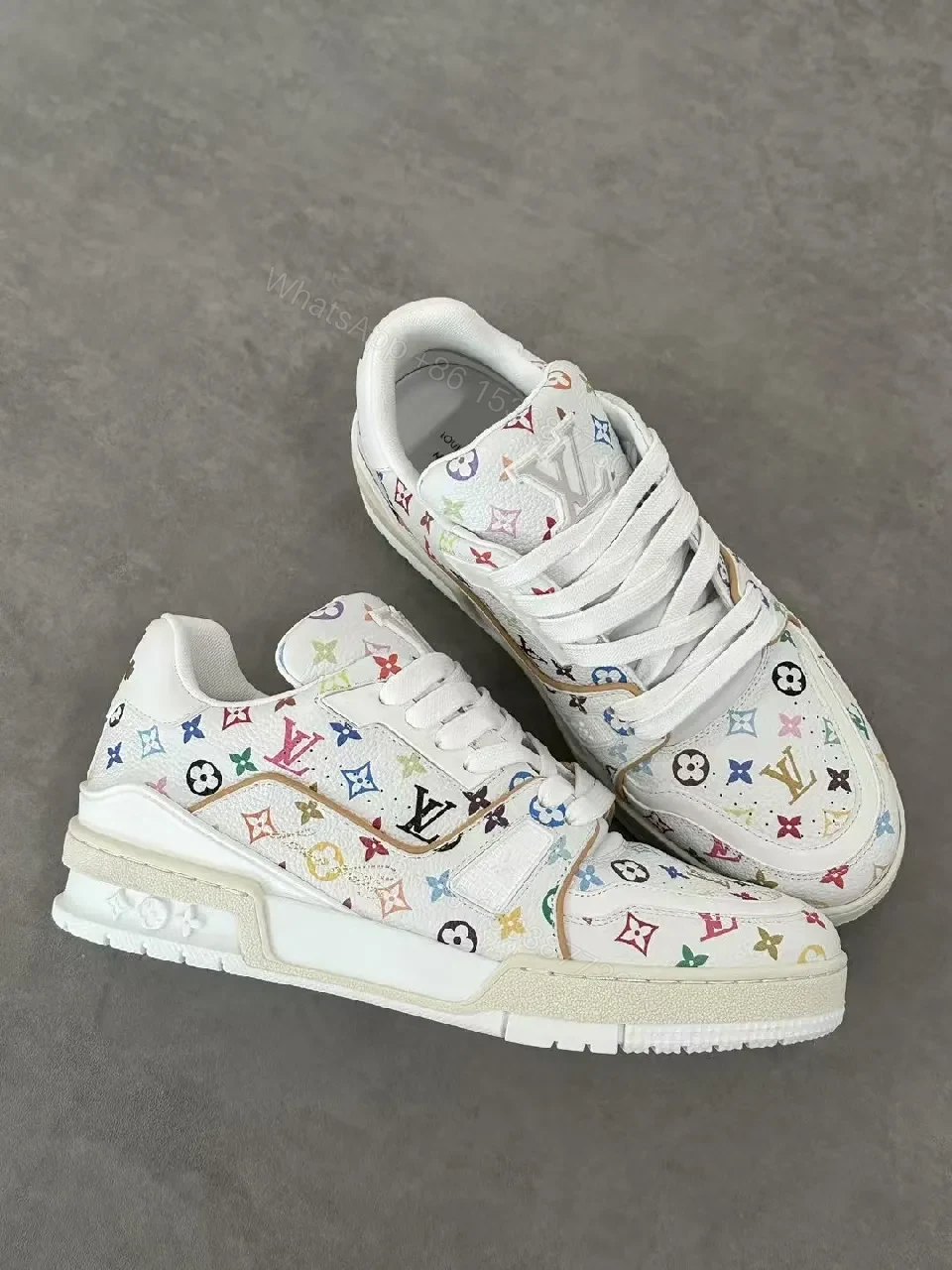 View 8 of Colorful Monogram Luxe High-Tops with Comfort Cushion