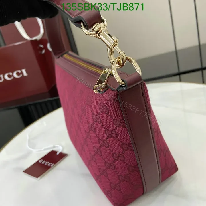 View 6 of Gucci Red Super Mini Shoulder Bag with Leather Trim Finish 795168