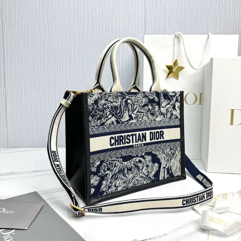 View 3 of Patterned Tote with Baroque Weave + Dior Straps Tote