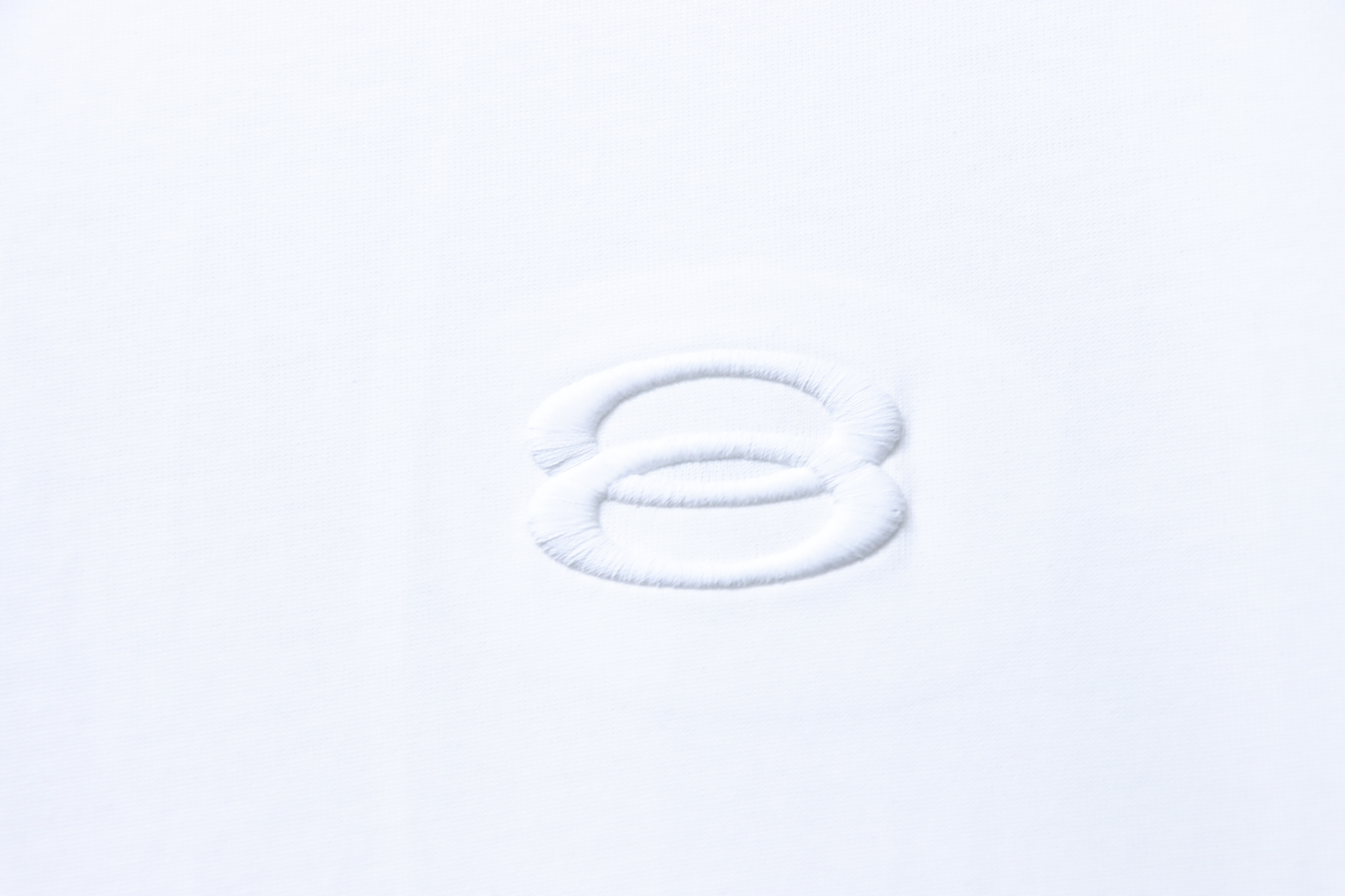 View 5 of Balenciaga Clothes Double Ring Appliqué Embroidered Short-Sleeve T-Shirt white