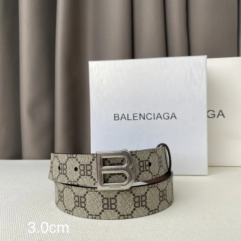 Monogram Double-Buckle Belt - Canvas & Leather Edge — view 1