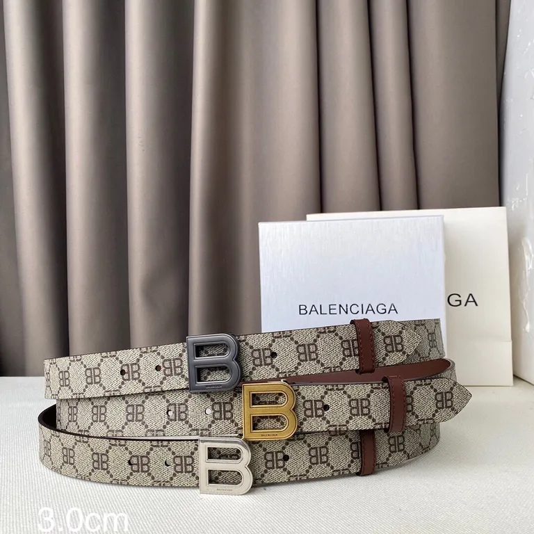 View 6 of Monogram Double-Buckle Belt - Canvas & Leather Edge