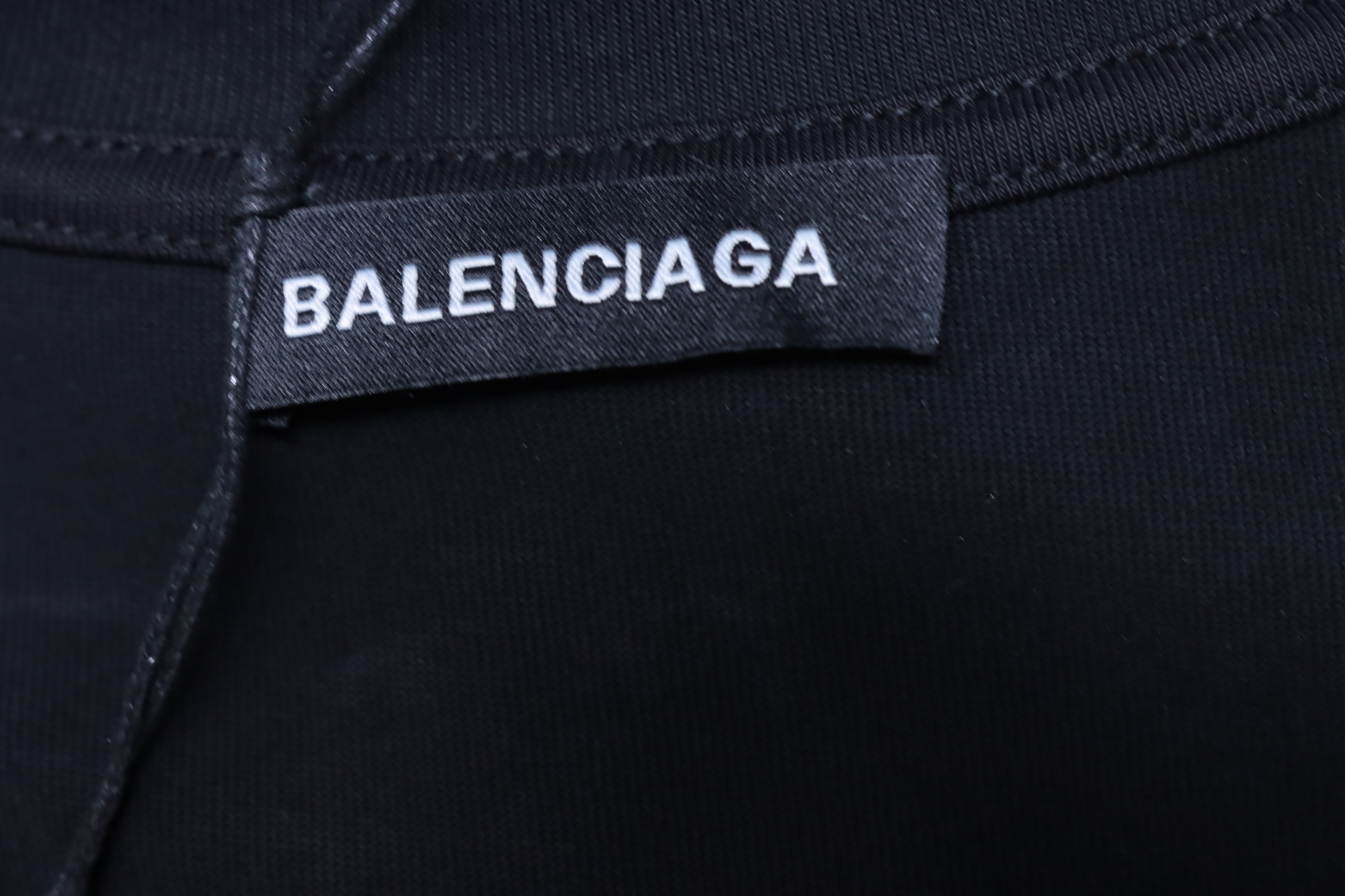 View 6 of Balenciaga Clothes Double Ring Appliqué Embroidered Short-Sleeve T-Shirt black