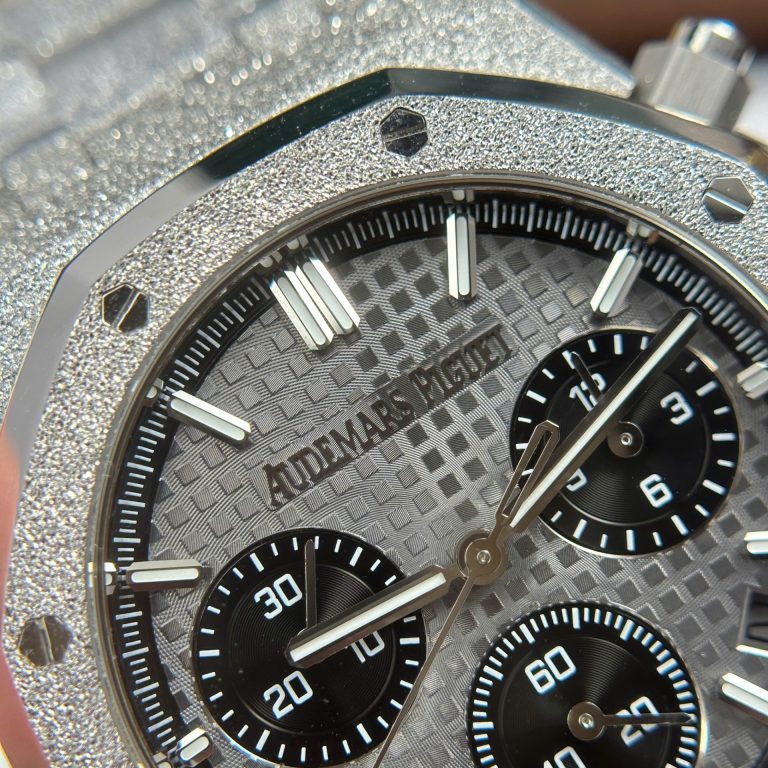 View 5 of Audemars Piguet Royal Oak Chronograph Frosted Gold 26240 Super Clone Gray Dial