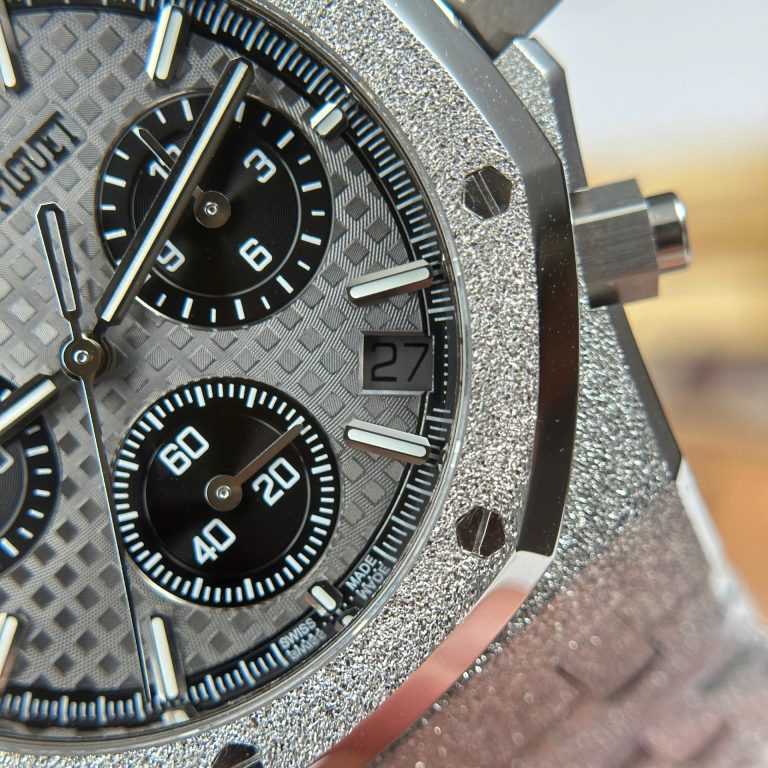 View 6 of Audemars Piguet Royal Oak Chronograph Frosted Gold 26240 Super Clone Gray Dial