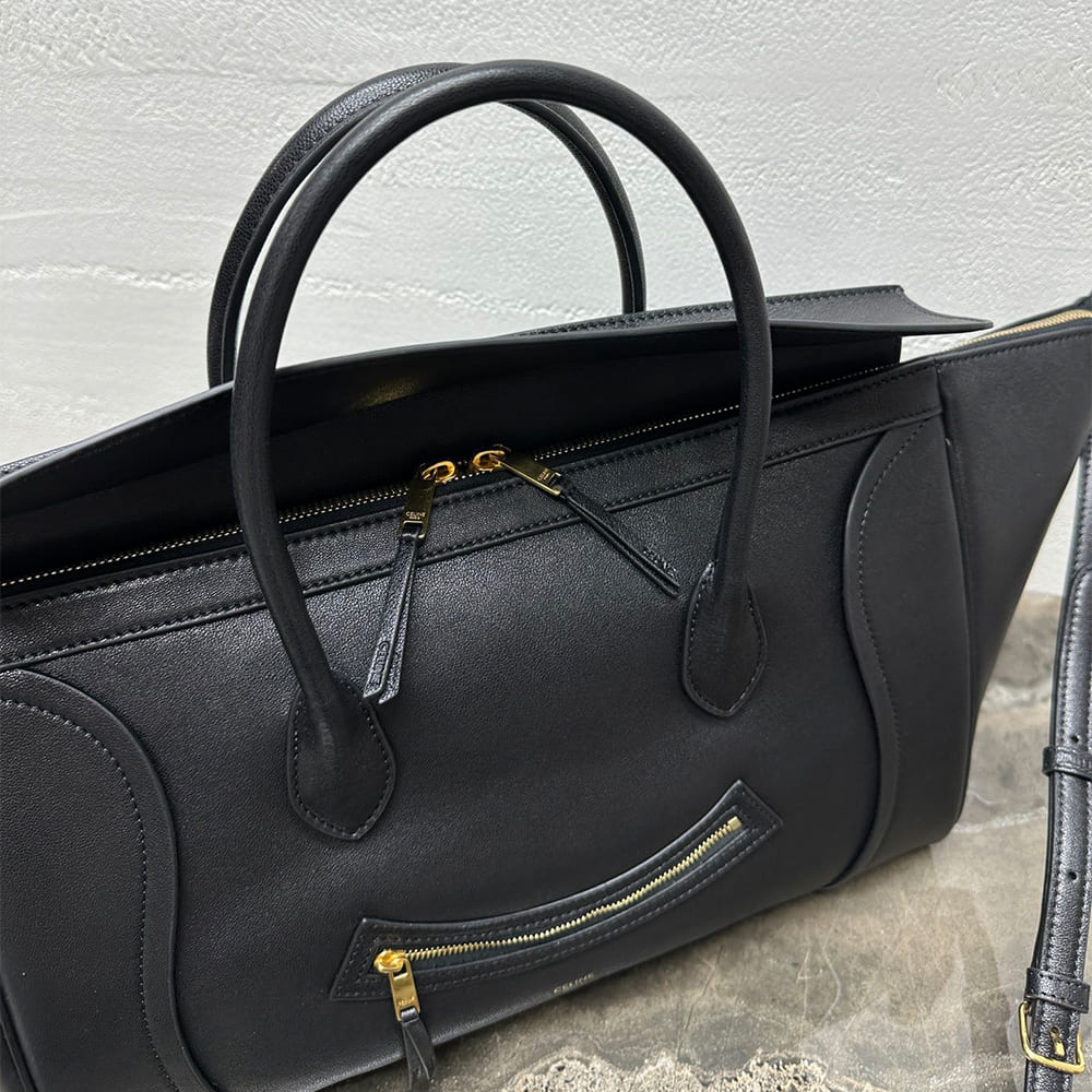 View 6 of CELINE MEDIUM SMILING NEW LUGGAGE IN SUPPLE SHINY LAMBSKIN(HIGH-END GRADE)