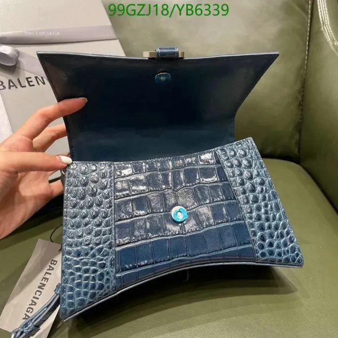 View 6 of Balenciaga Replica Hourglass Small Blue Chic Bag YB6339