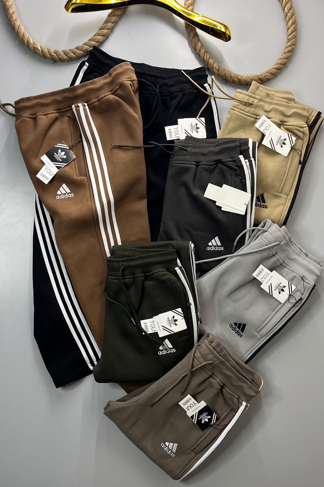 View 5 of FIRST COPY ADIDAS 3-THREAD COTTON FLEECE LOWER